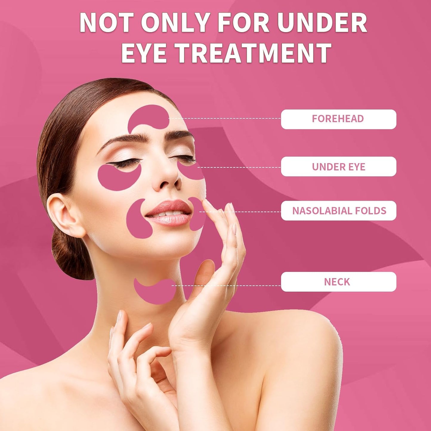 Under Eye Patches 70PCS, Peach Caviar Eye Patches for Puffy Eyes Treatment, Under Eye Masks for Dark Circles and Puffiness, Non-Irritating Eye Mask Patches Skincare, Eyes Bags Treatment, Eye Gel Pads