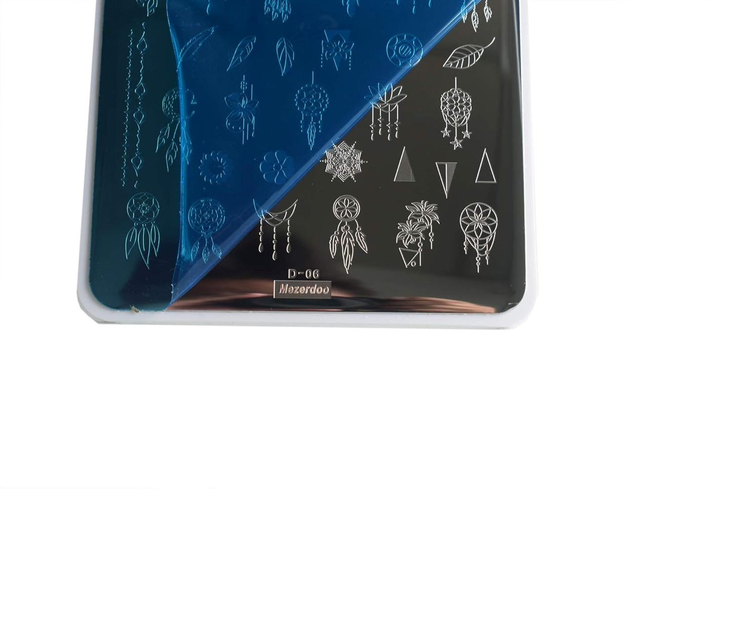 Flowers Leaf Love Nail Stamping Plate 2pcs Dreamcatcher Feather Pendant Image Stamping Template Alphabet Letter Words Creative Large Size Nail Plate Printer Star Lips Nail Stamp Stencil 14.5×9.5cm