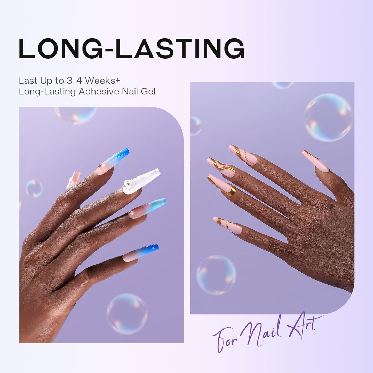 Nail Rhinestone Solid Glue: 30g Super Strong Gel for Nail Gems Charms No Wipe Clear Gel for 3D Nail Art DIY Nail Designs Nail Tech Must Supplies