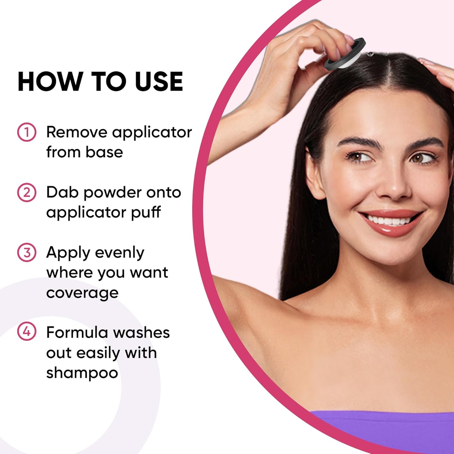 GBG Hairline Powder, White - 48-Hour Coverage Root Touch Up Powder for Bald Spots, Instant Hair Loss Concealer & Brightening Highlights - Hair Fillers for Thinning Hair for Women & Men, 4g