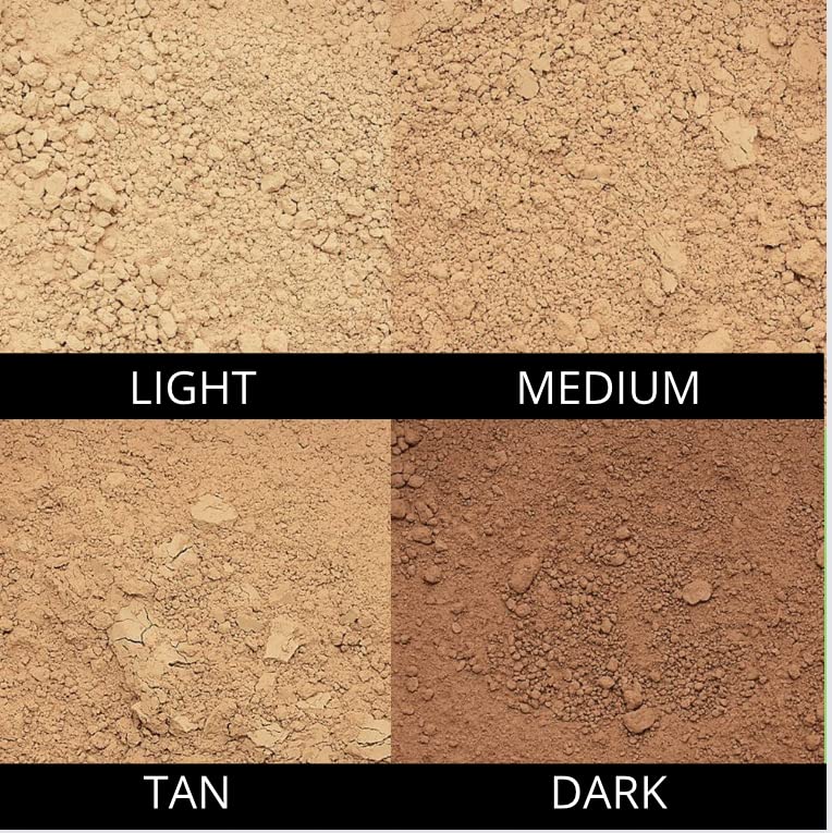 Serious Skincare BELLA ROSE PRO-MINERALS Loose Mineral Powder Makeup Foundation SPF 15 + Goat Hair Application Brush – Sheer to Full Coverage – Luminous Matte Finish – Men and Women - .50 oz   (Dark)