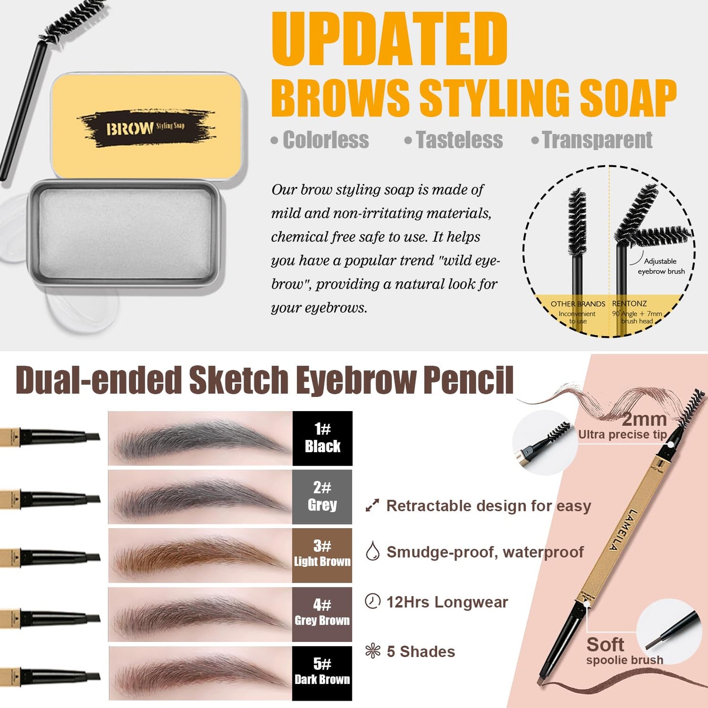 All in One Makeup Kit,Includes Naked Eyeshadow,CC Cream,Liquid Foundation,Lipstick Set,Mascara,Makeup Brush,Makeup Sponge,Eyebrow Pencil,Eyebrow Soap,Eyeliner Stamp, Primer,Contour Stick,Cosmetic Bag