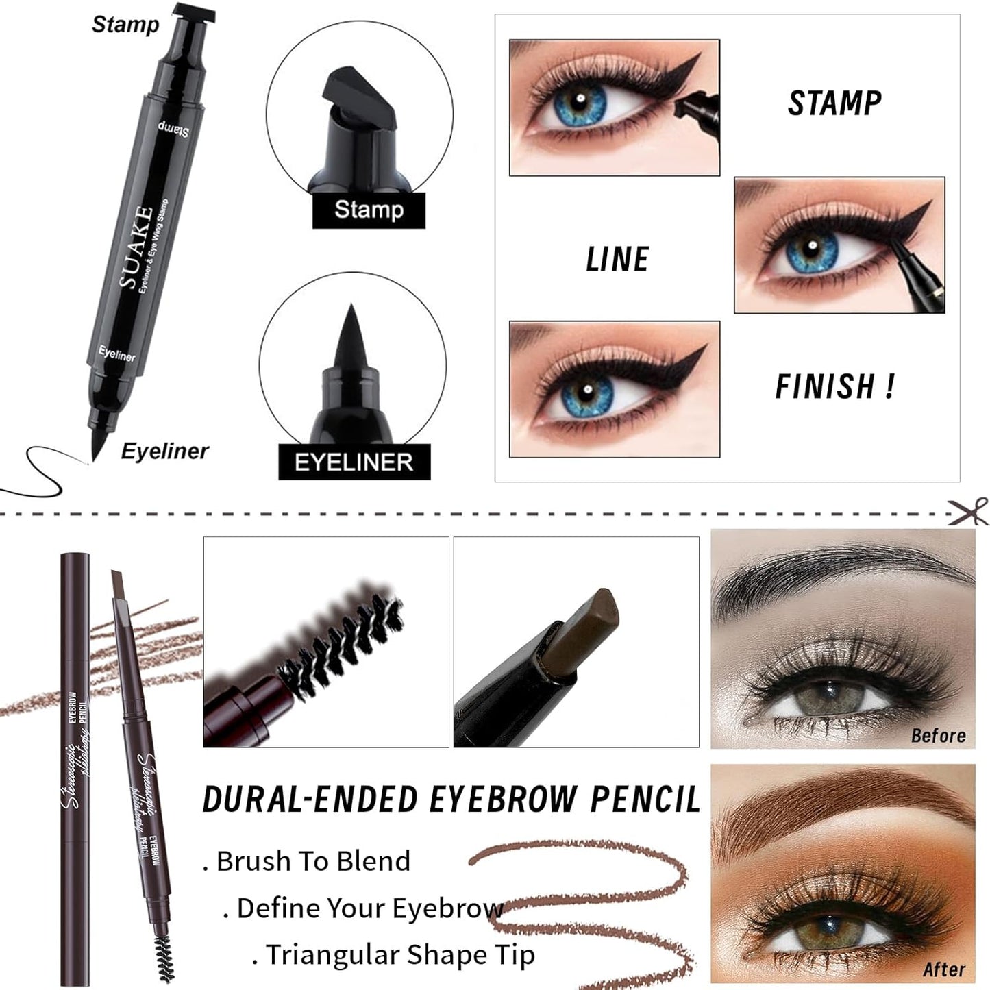 Makeup Set for Girls Teens Women, Makeup Present Set, Makeup Kit, Includes Eyeshadow Palette, Foundation, Blusher, Eyebrow Pencil, Eyeliner, Lip Gloss, Lip Oil, Makeup Brushes & Sponge