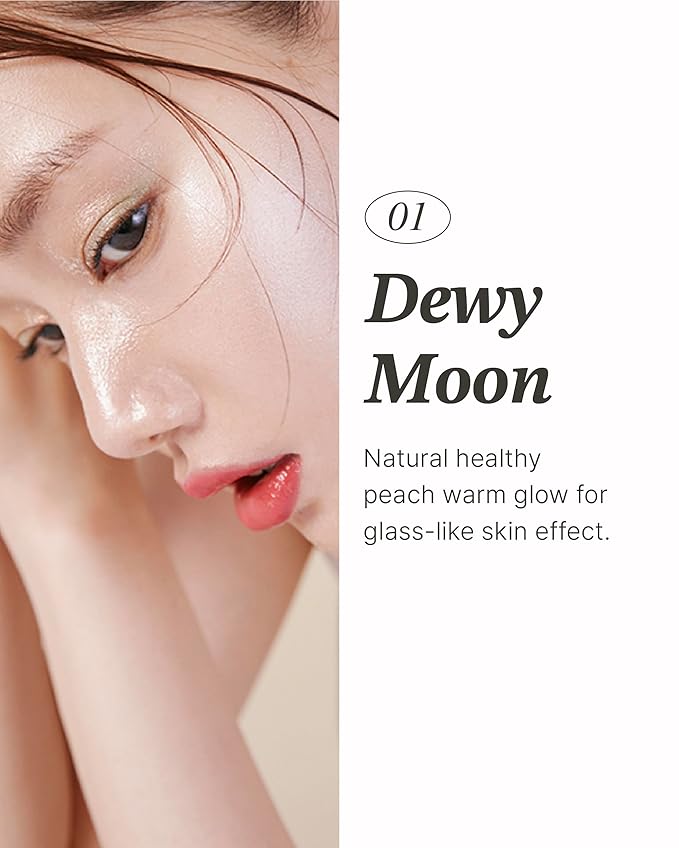 Glint Stick Highlighter (Dewy Moon, 0.24oz) - Multi-Use Illuminator Stick by LG Beauty. Creamy & Blendable Color.