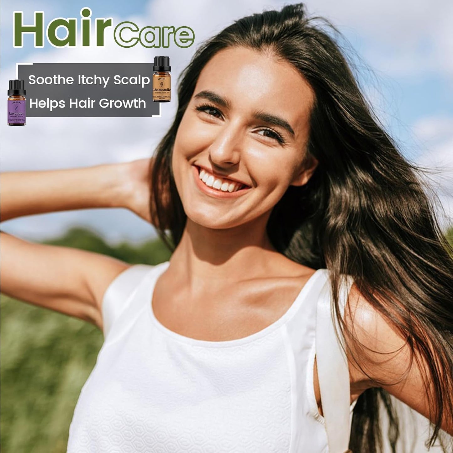 yethious Chamomile Lavender Essential Oil Set Pure Chamomile Lavender Aromatherapy Oils Organic Chamomile Essential Oil for Diffuser 2 Pack 10ML