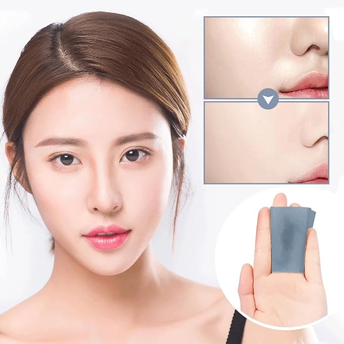 Natural Bamboo Charcoal Oil Absorbing Tissues - 4pk/400 Oil Blotting Sheets For Face, Oil Control Film, Oil Absorbing Sheets, Makeup Friendly