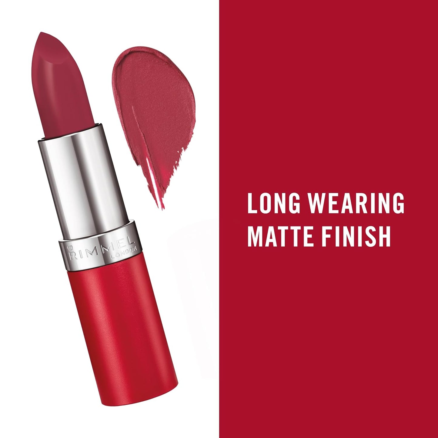Rimmel Lasting Finish By Kate Lipstick - Matte Collection - Long Lasting, Smooth Formula for a Natural Glow - 107, .14oz