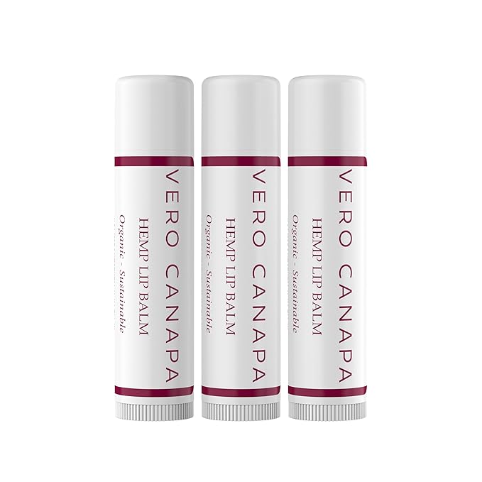 Pomegranate Organic Hemp Lip Balm with SPF - 3 Pack | Lip Moisturizer |Sunscreen Lip Balm | SPF Lip Balm | Lip Care | Lip Balm Hydrating | Lip Balm Bulk | Lip Balm SPF | Lip Care Products