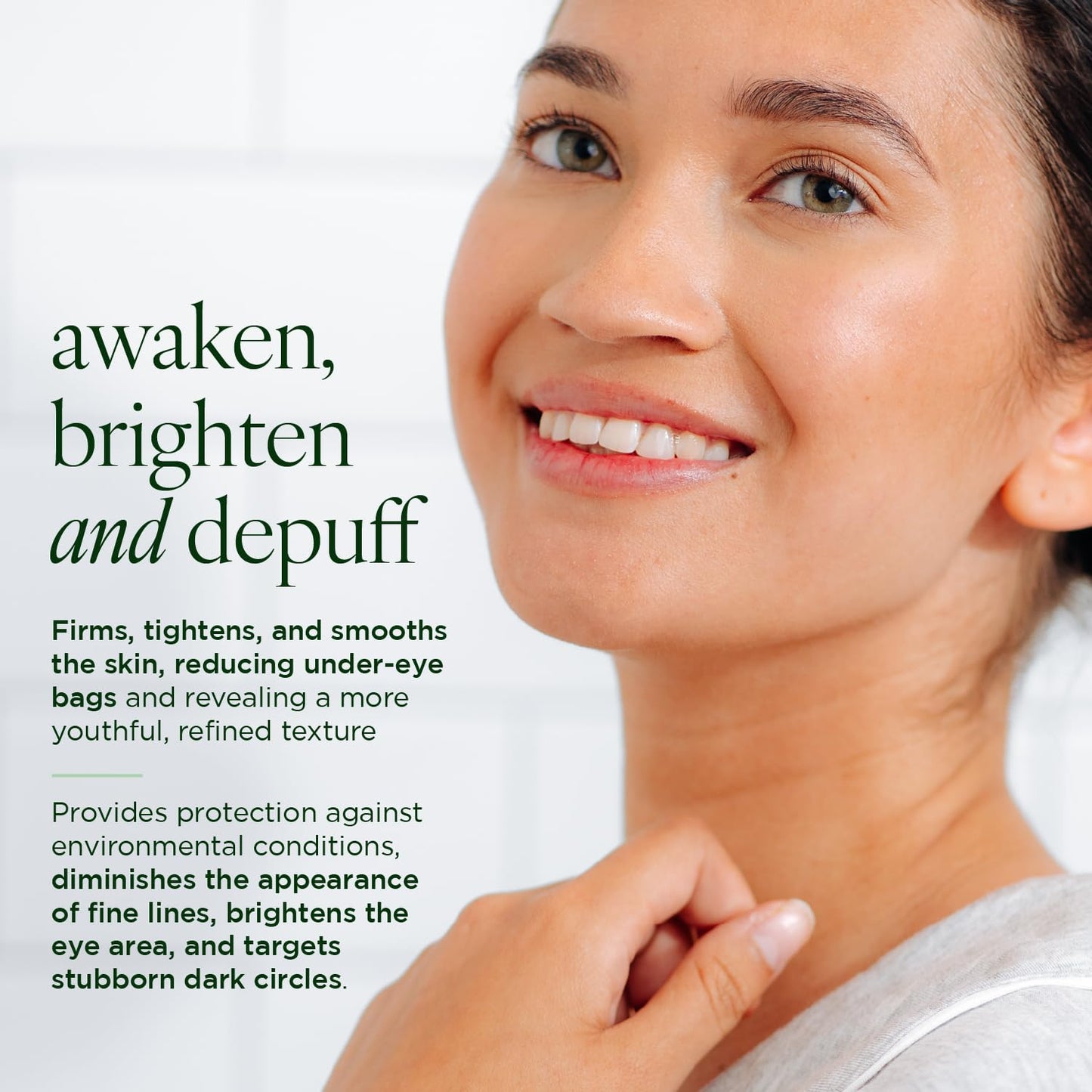 Tree of Life Caffeine Under Eye Serum - 1fl oz - Dermatologist Tested Dark Circles Treatment - Hydrating Anti-Aging Formula to Reduce Puffiness, Bags & Wrinkles - All Skin Types