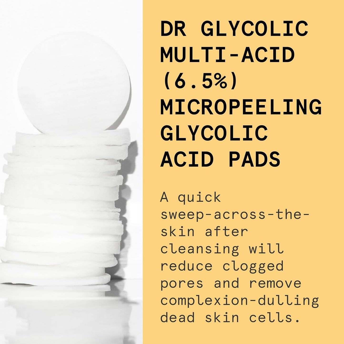 Beauty Pie Dr Glycolic Multi-Acid (6.5%) Micropeeling Glycolic Acid Pads For Exfoliating & Anti-Aging Benefits