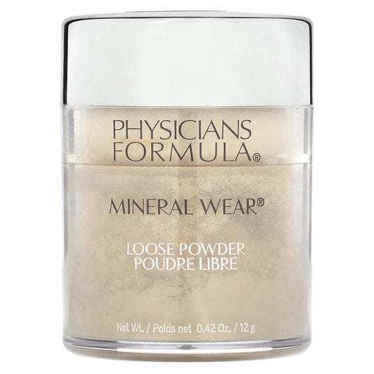 Physicians Formula Mineral Wear Talc-Free Loose Powder Translucent Light, Dermatologist Tested, Clinically Tested