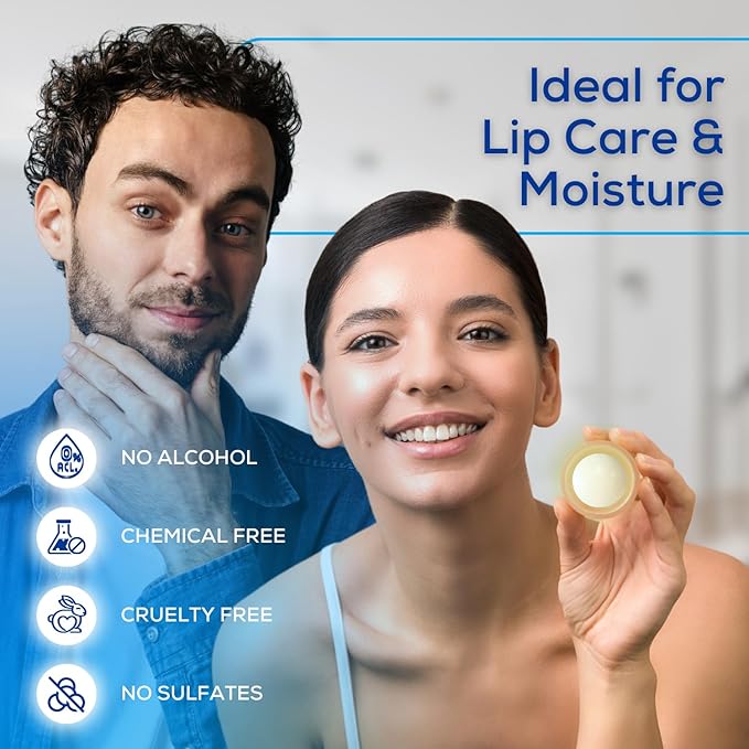 SoftBeso Lip Balm| Gold-Vanilla Flavor| Vegan Lip Care|Clean Ingredients | Lip Balm for Beautiful, Soft Lips | Hydrating & Nourishing Lip Care Products | Premium Lip Balm Ball