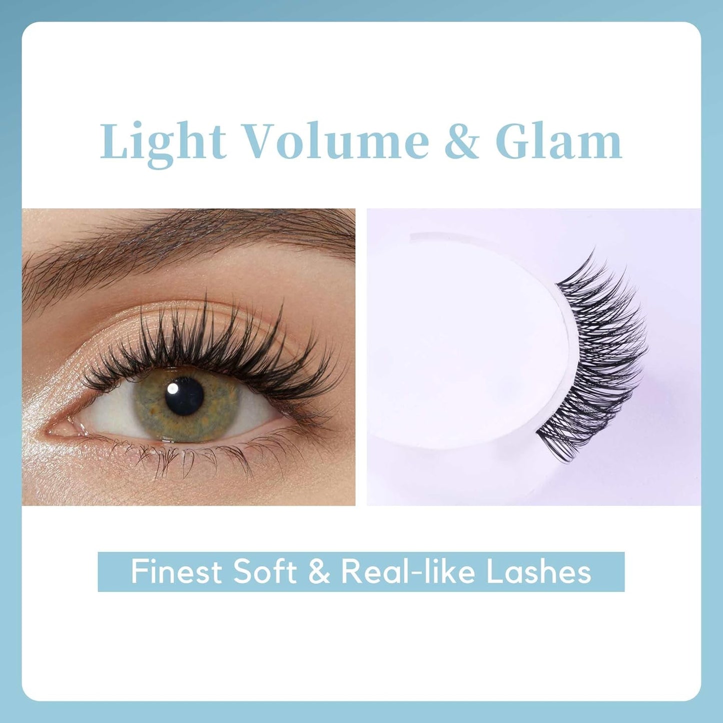 GAQQI Lash Clusters Volume & Wispy Eyelash Clusters 10-14mm Cluster Lashes 120PCS, Cluster Eyelash Extensions C Curl, Ultra-thin & Soft Clear Band False Lashes Wide Band (WING)