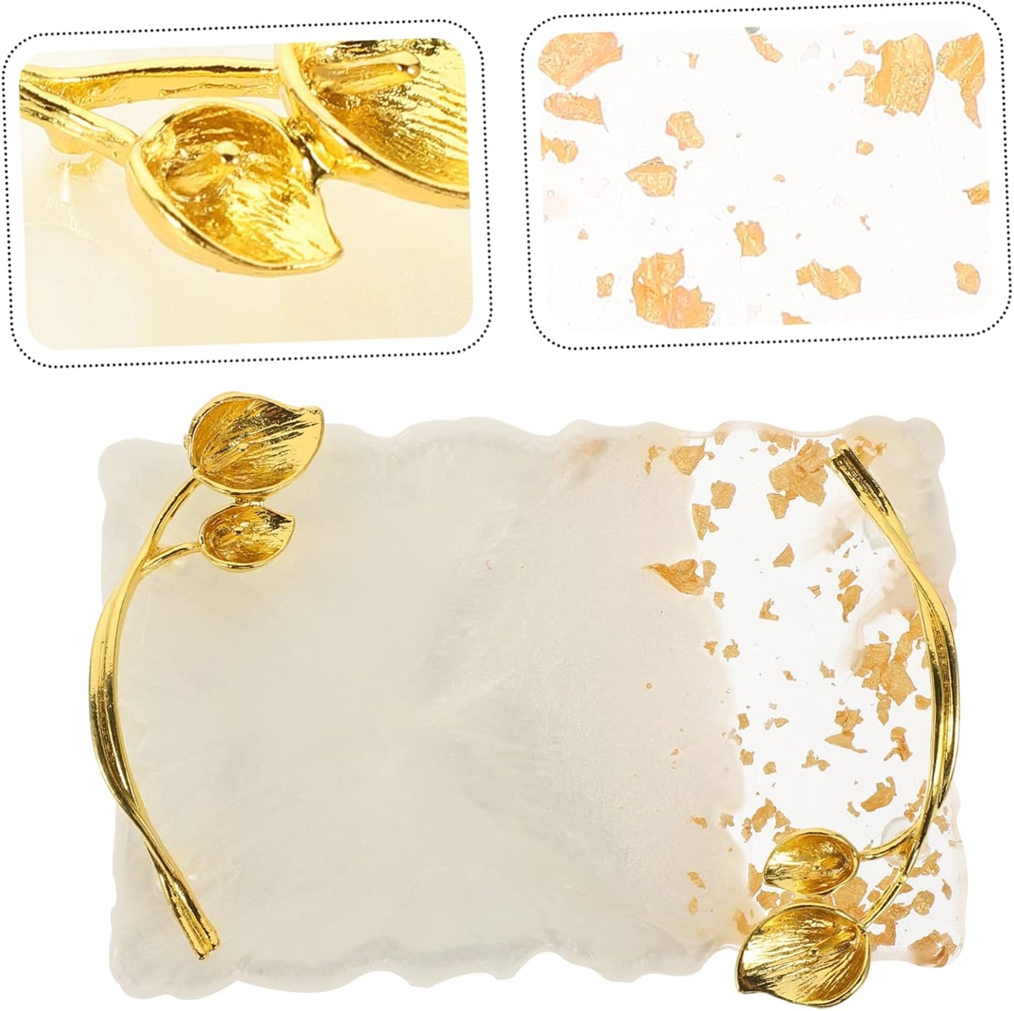 FOMIYES 2pcs Nail Palette Vintage Nail Plate White Resin