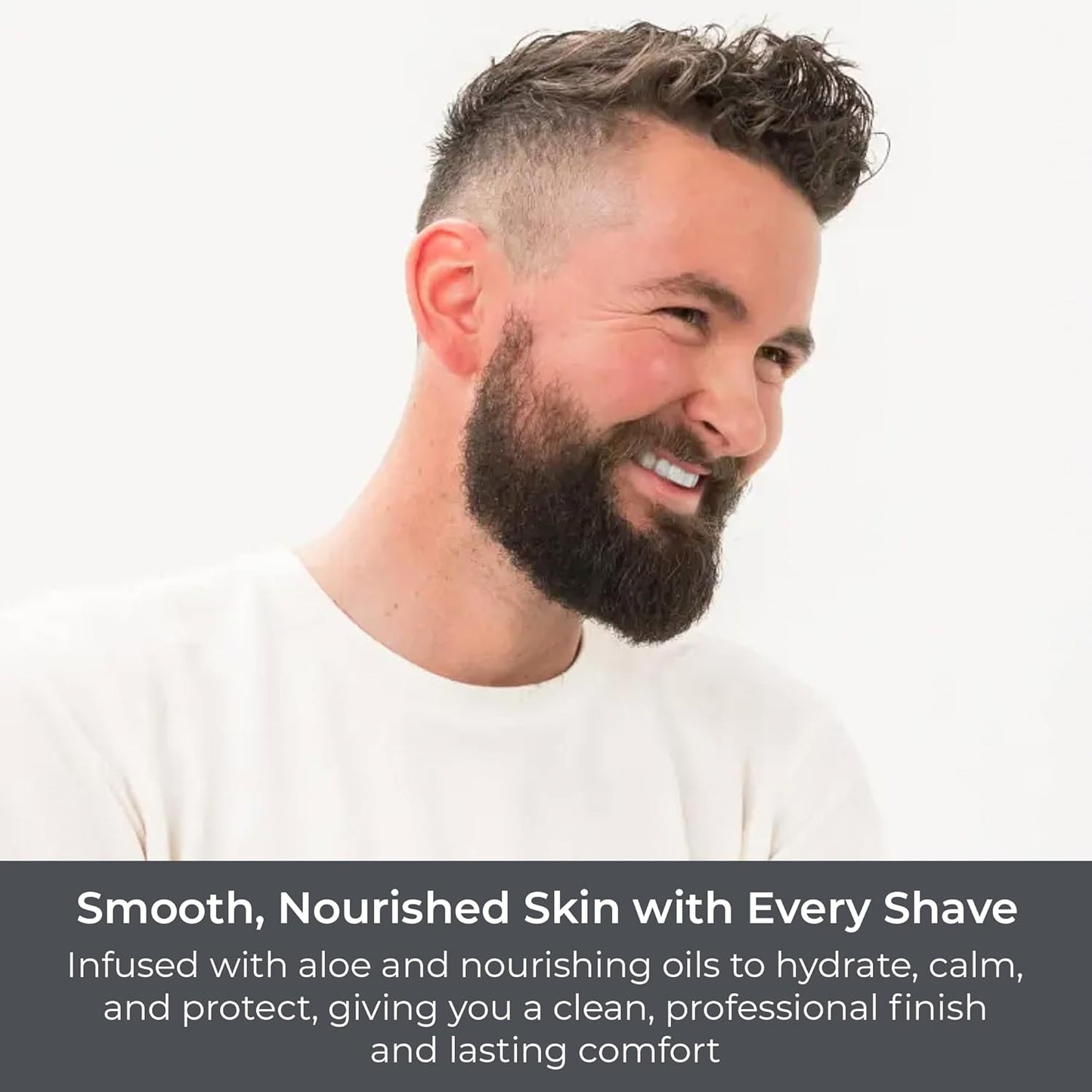 Cibu for Men Shaving Cream Gel 4.4 oz - Smooth Glide Shave Cream for Men with Shea Butter, Aloe, and Nourishing Oils to Protect Skin and Reduce Irritation