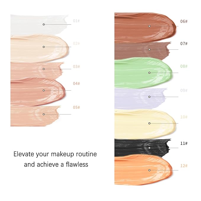 Mallofusa Single Color Face Makeup Concealer Foundation Palette Creamy Moisturizing Contouring 0.49oz (Light Coffee)