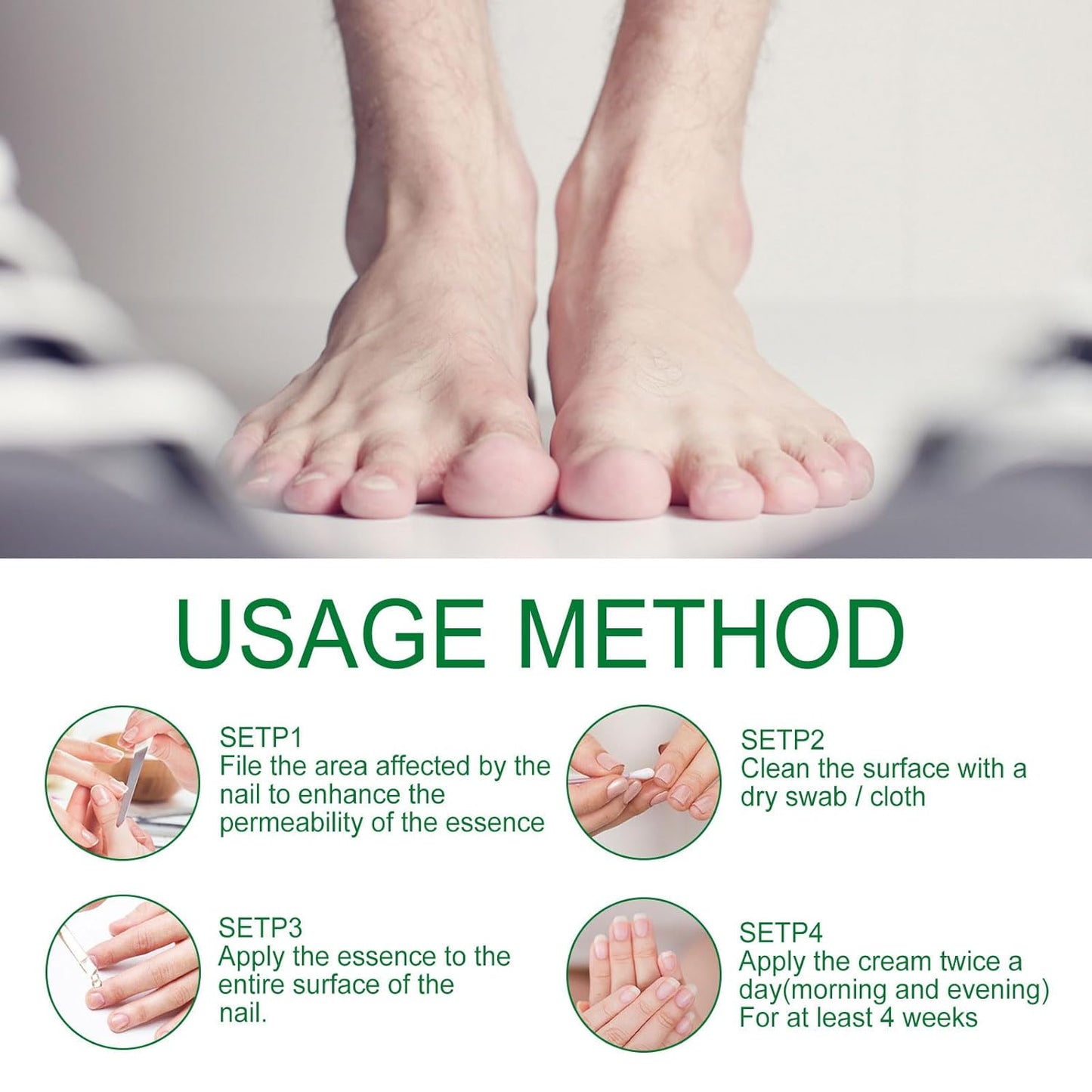 Nail Spray, Long Lasting Nail Polish, 7Days Nail Treatment, Keeps Feet Fresh & Dry All Day, for All Nail Types (1 pc)