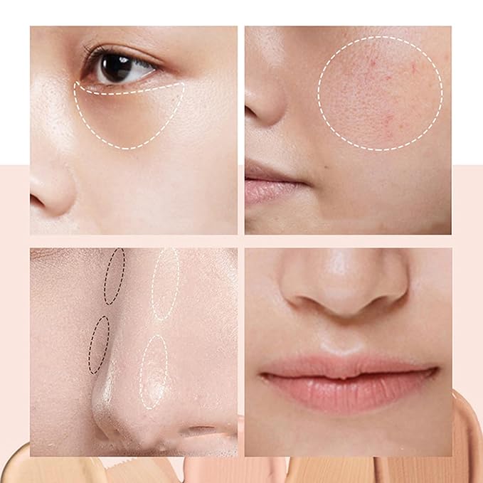 Mallofusa Single Color Face Makeup Concealer Foundation Palette Creamy Moisturizing for Concealing Dark Eye Circle 0.49oz (Dark Beige)