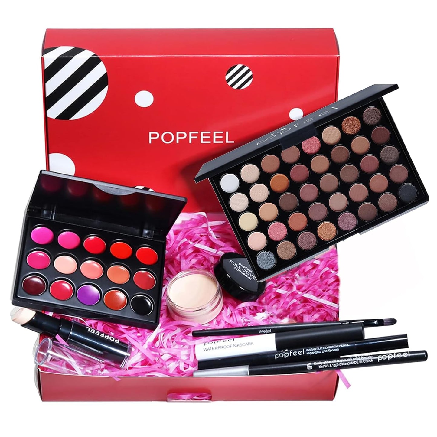 Makeup Kit for Women, All in One Makeup Gift Set for Women and Teen Girl, Full Makeup Kit with Lipgloss Eyeshadow Palette Concealer Stick Mascara Eyeliner Pencil Eye Shadow Brush