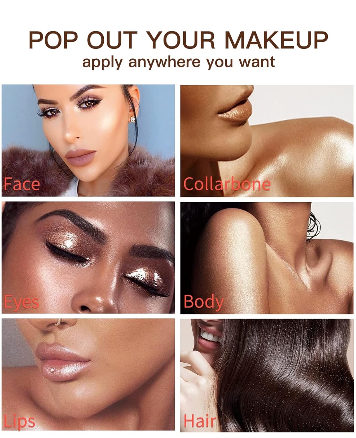 Fairy Highlight Puff Stick Highlight Patting Powder - Multi-Functional Shimmer Powder for Illuminating and Brightening Your Face and Body (#02 Pink)