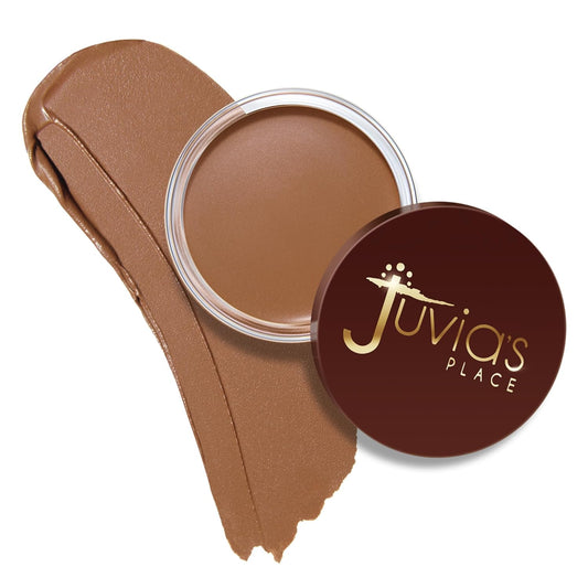 Juvia's Place Bronzed Cream Bronzer Nutmeg - Creamy Bronzing Makeup Beauty Glow Sun Kissed Cheek Matte Shimmer Contour Long Lasting Finish Pigmented Bronze Light Buildable Blendable