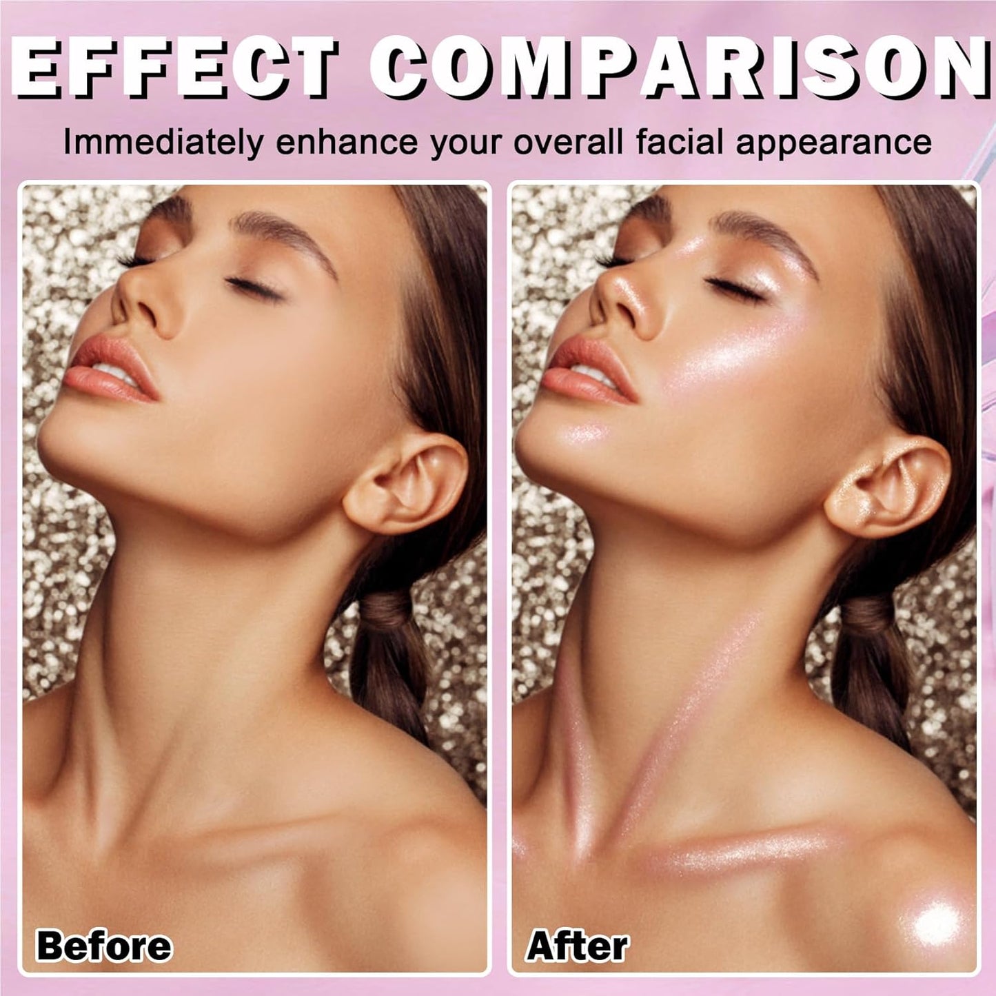 White Highlighter Makeup Palette Face Highlighter Powder Iluminadores De Maquillaje Narutal Shimmer Glitter Highlighter Blush Powder Makeup Palette-05 Mermaid Color