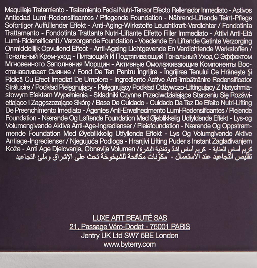 By Terry Eclat Opulent Anti-Aging Lifting Foundation, Medium - Full Coverage, Hydrating & Radiance Boosting, 1 Eclat Naturel, 1.01 fl oz