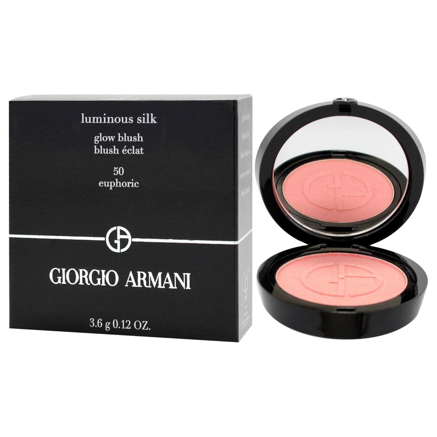 Luminous Silk Glow Blush - 50 Euphoric by Giorgio Armani for Women - 0.12 oz Blush