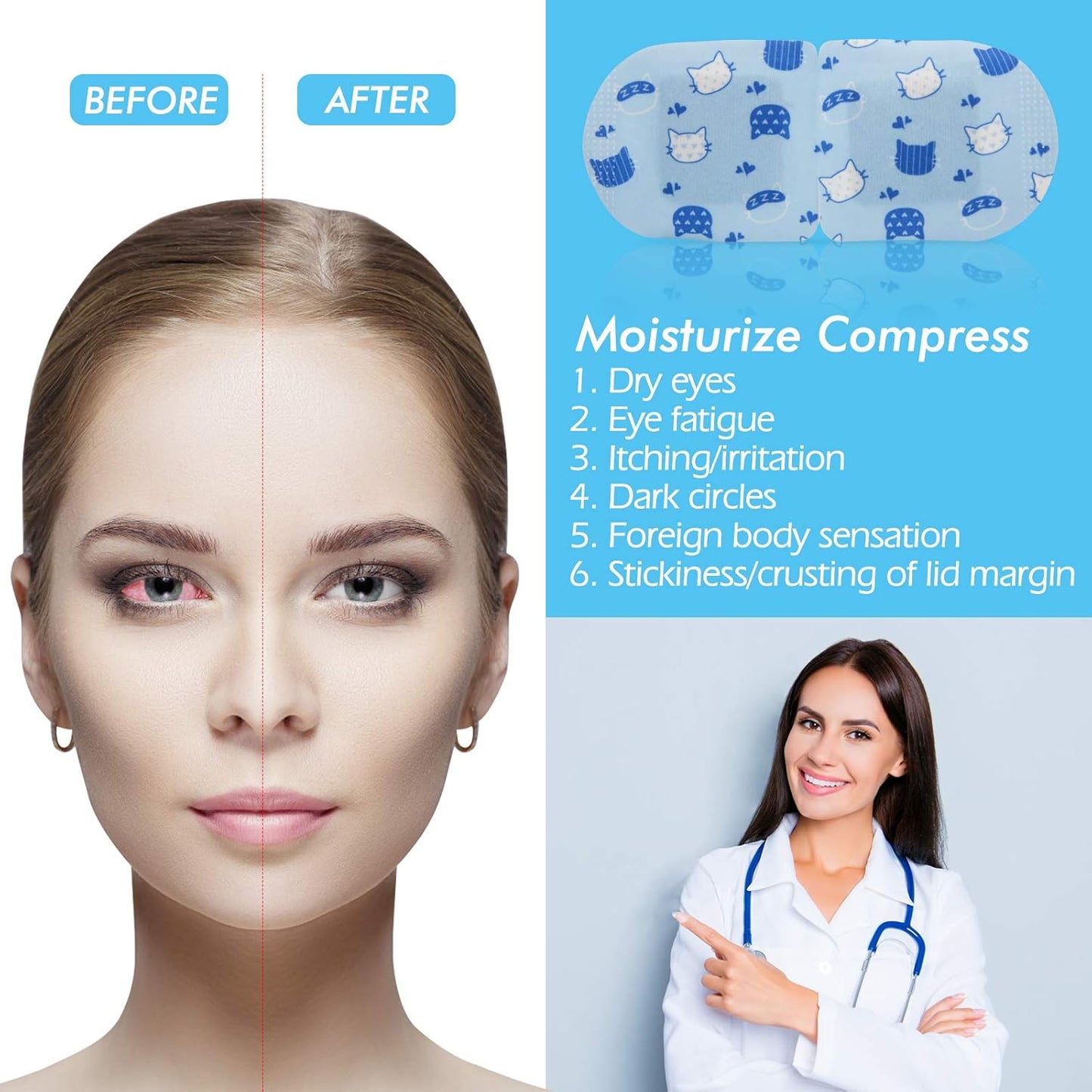 Jekeno Steam Eye Mask, 16 Packs Eye Masks for Dry Eyes Dark Circles and Puffiness, 40-60 Minutes Self Heated Steam Warm Eye Mask, Christmas Spa Gifts for Women