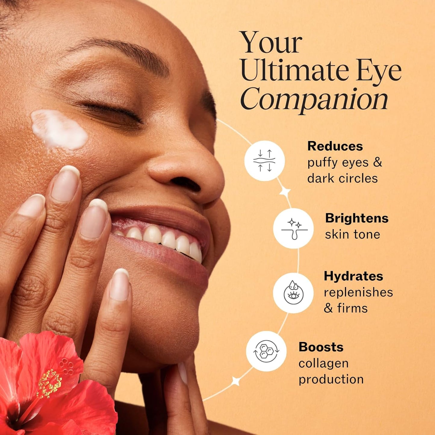 LilyAna Naturals Eye Cream for Dark Circles and Puffiness, Under Eye Cream for Wrinkles and Bags, Anti Aging Eye Cream helps Improve Dryness and Sensitive Skin - 1 oz - Made in USA