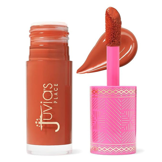 Juvia's Place Blushed Liquid Blush CoralRose - Dewy Tint Cheeks Makeup Glow Pigment Effortless Beauty Long Lasting Cosmetics Soft Creamy Natural Buildable All Skin Color Light Flawless Finish Blend