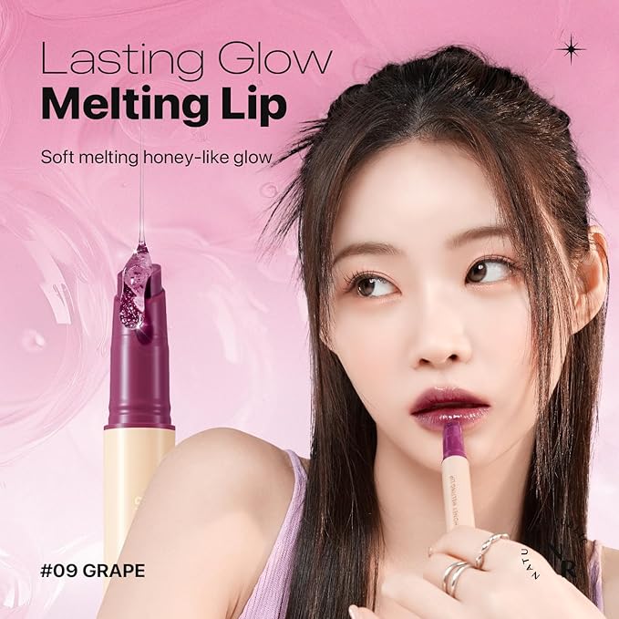 Nature Republic HONEY MELTING LIP 6-10 (09 GRAPE) K-BEAUTY, Lip Plumper, Tint, Balm, Korean, Lip GlossCute, Glow