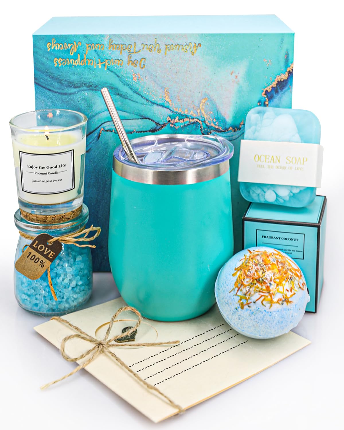 Birthday Gifts for Women, Mothers Day Gifts - Bath Relaxing Spa Gift Basket Set, Self Care Gifts Unique Anniversary Gifts Idea for Mom Women Her Best Friends Sister Wife Girlfriend Coworker Teacher