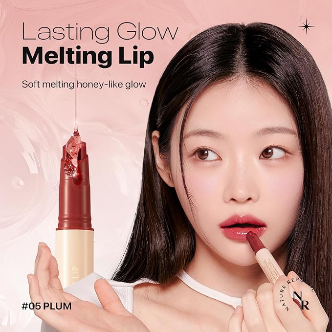Nature Republic HONEY MELTING LIP (05 PLUM) K-BEAUTY, Lip Plumper, Tint, Balm, Korean, Lip Gloss, Cute, Glow