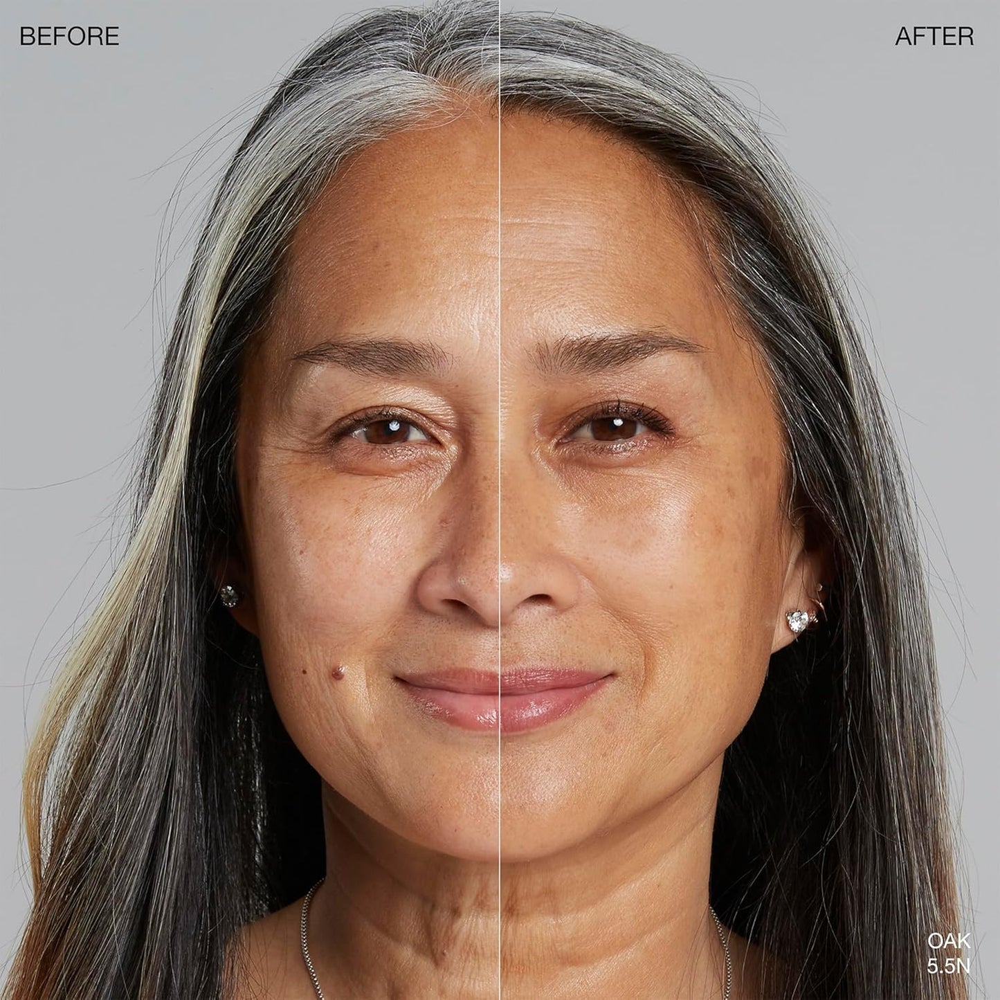 Ogee Sculpted Complexion Foundation Stick (Oak 5.5N - Medium Beige, Golden Undertones) Full Coverage Foundation Makeup - Instantly Balance & Even Complexion - 70% Organic Ingredients