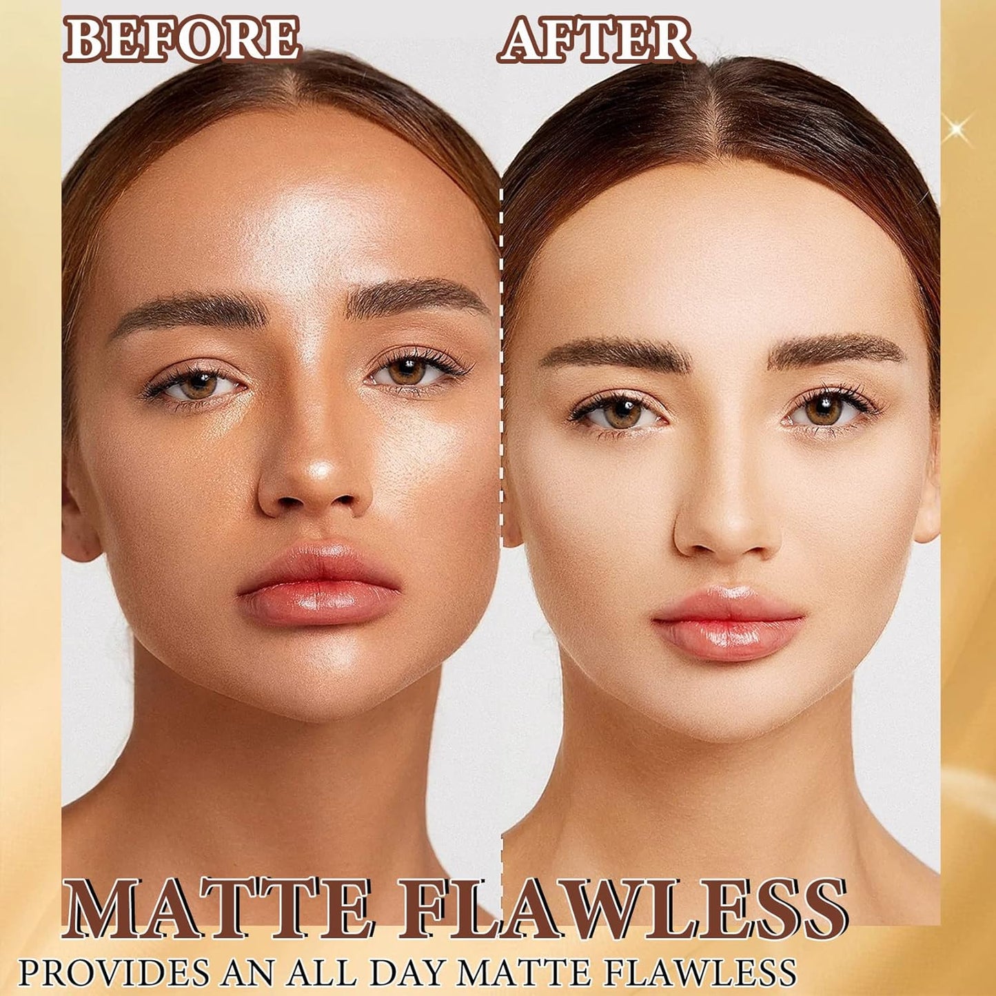 Loose Face Powder,Oil Control Loose Face Setting Powder Matte Flawless Finish Make Up Setting Powder Lightweight Long Lasting Finishing Powder Soft Natural Focus Effect Makeup(1#)