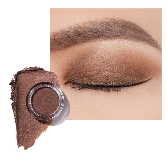 Oulac Bronze Cream Eyeshadow also for Highlighter Large Capacity Highly Pigmented Eye Shadow Waterproof &Long Lasting with Moisturizing Formula P01