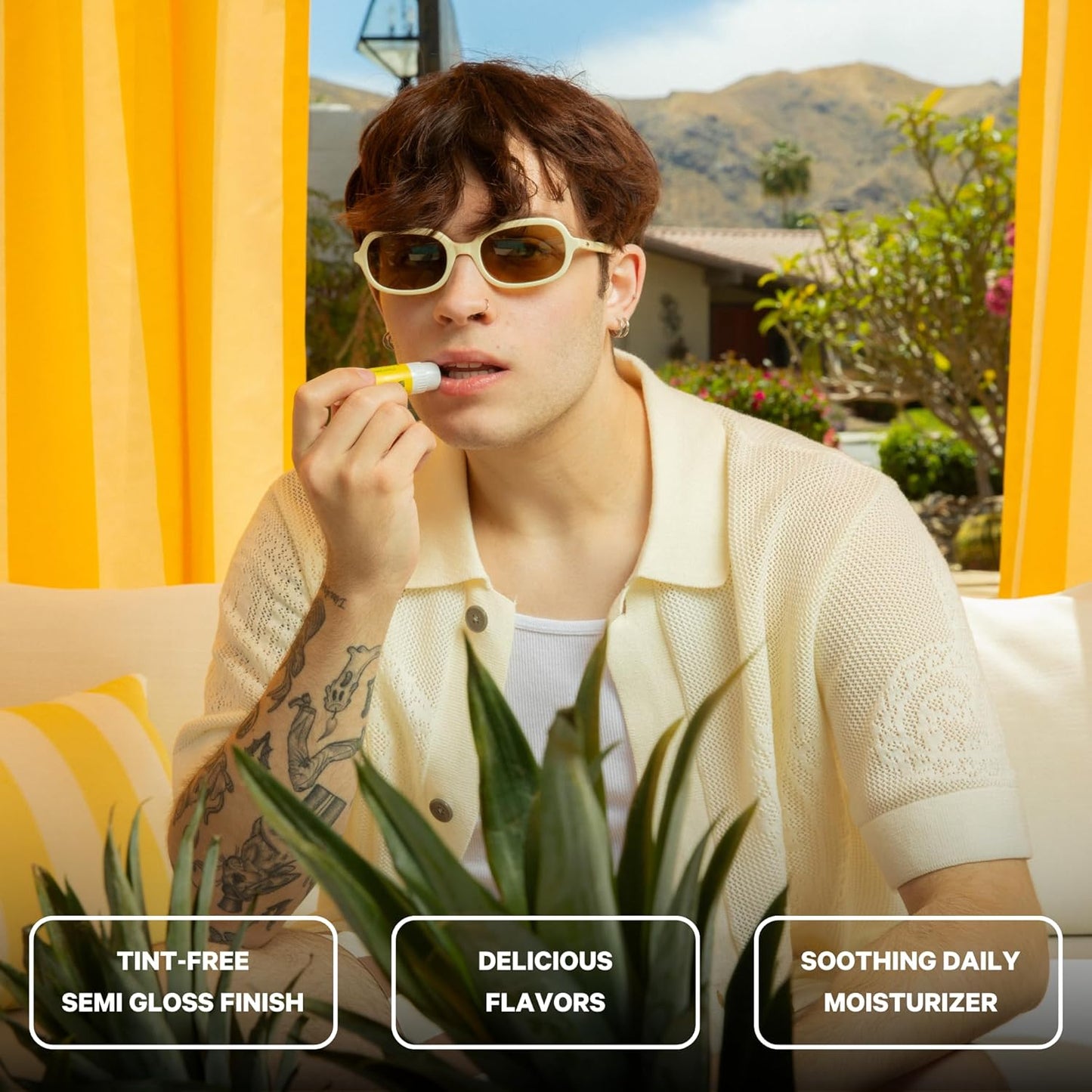 Space Camp Wellness Jumbo Lip Balm - Pool Club Pack Variety Flavored Balm (Tropical Pineapple, Sweet Vanilla, and Coconut Cream) - 3 Pack