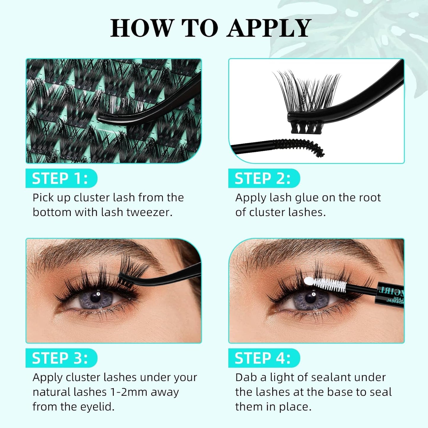 Lash Clusters Wet Look 168Pcs Eyelash Cluster Ultra-Thin Lash Band Eyelashes Extensions Spiky Anime Wide Span Lashes(Mallow,C-12mm)