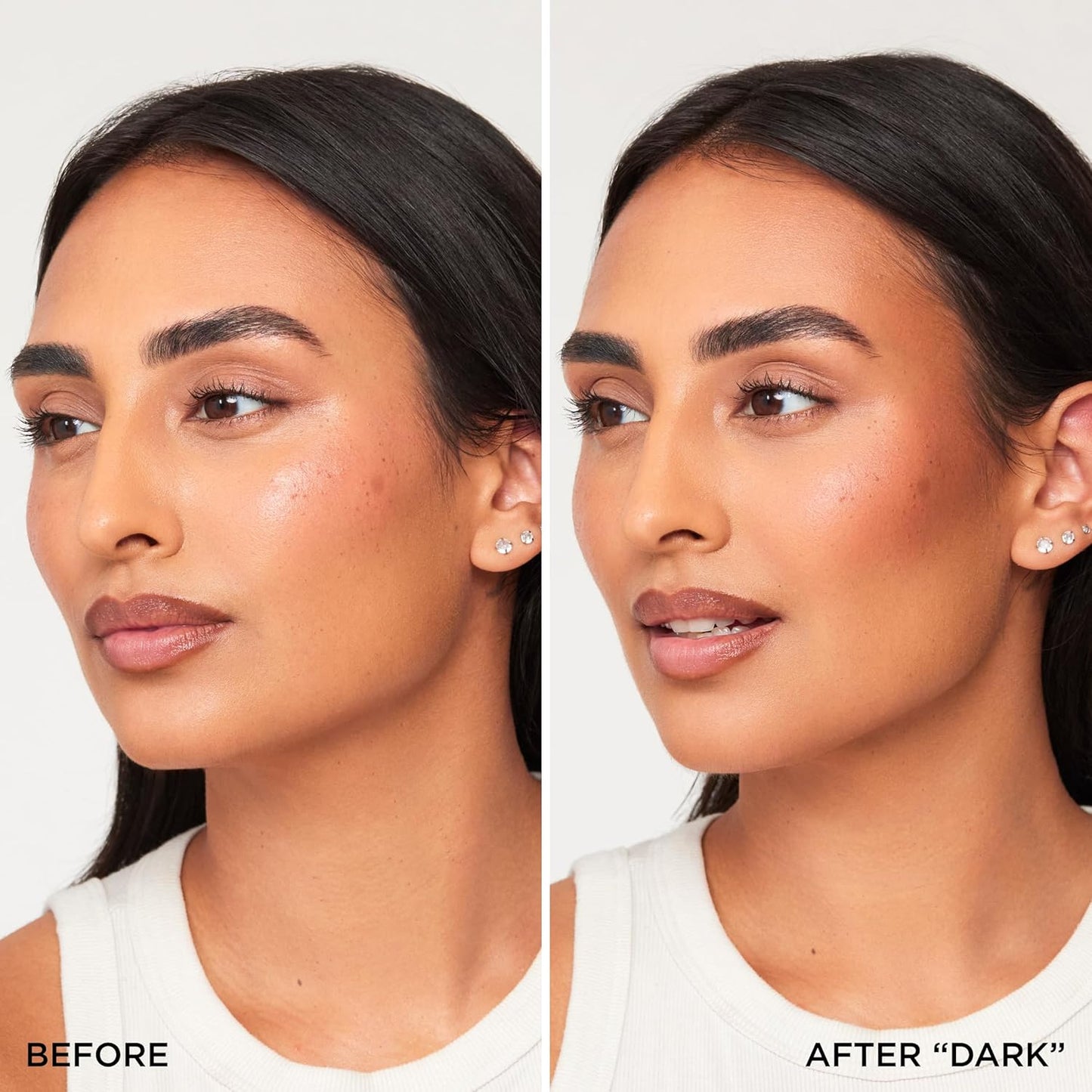 HALEYS Re-sculpt Smoothing Contour Powder (Dark) Lightweight, Non-Caking, Nourishing & Skin-Softening, Infused with Shea Butter & Chamomile Flower Water to Soothe Skin