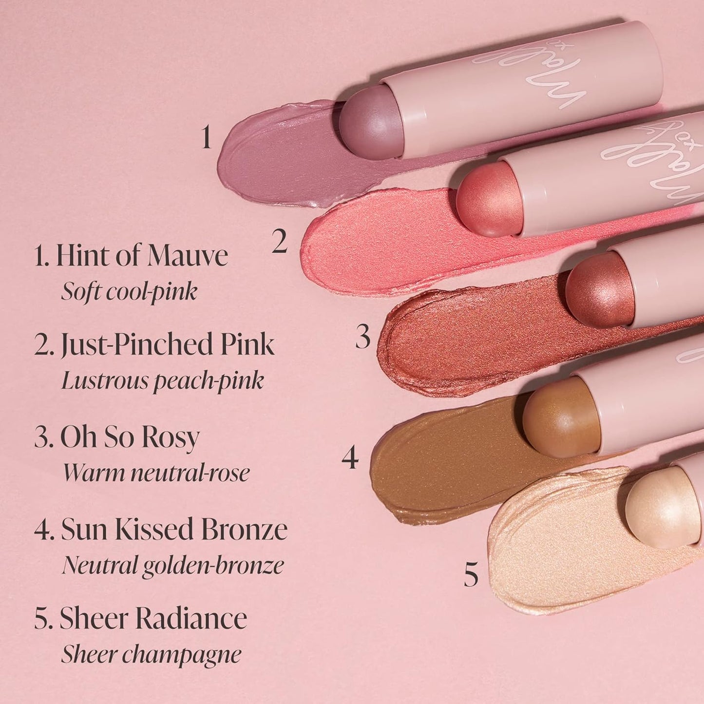 Mally Beauty Shimmer, Shape & Glow Plus Face Defining Stick, Oh So Rosy