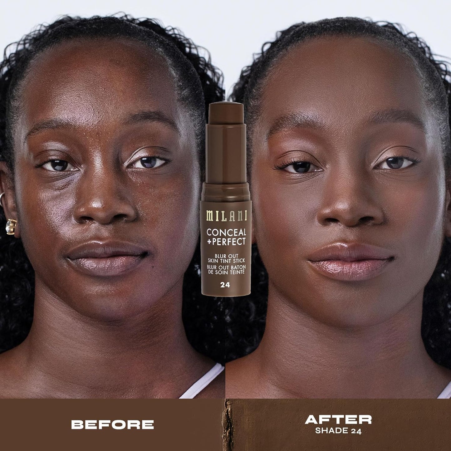 Milani Conceal + Perfect - Skin Tint Stick, Blur Out Tinted Moisturizer Makeup, Shade 024