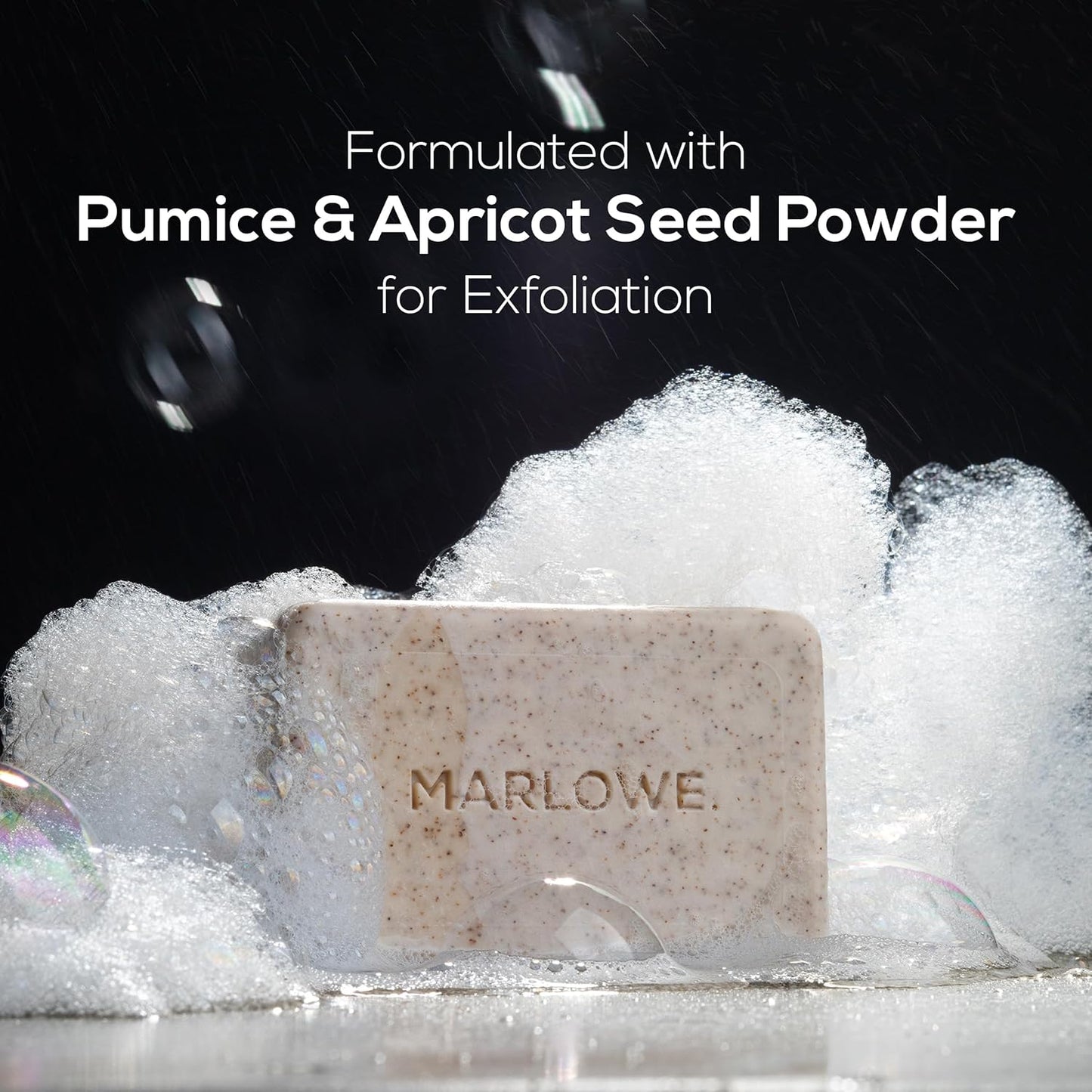 MARLOWE. No. 102 Body Scrub Soap 7 oz (6 Bars) Exfoliating Soap Bar with Shea Butter, Olive Oil & Green Tea, Cleanses & Smooths, Sage & Fir Scent