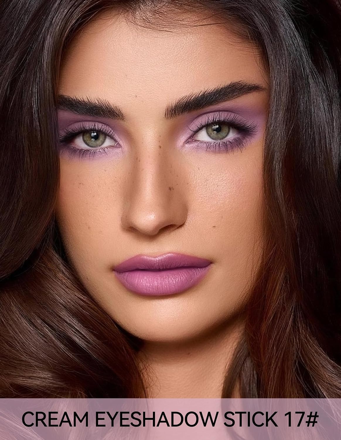 Erinde Waterproof Cream Eyeshadow Stick, Matte Nude Eye Shadow Sticks, Longwear Blendable High Pigmented, Neutral Eye Shadow Sticks Matte for Older Eyes, Smokey Eyeshadow Pencil Crayon, 17 Mauve