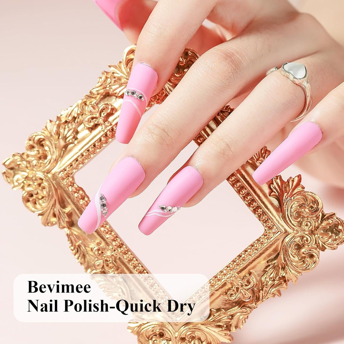 Nude Nail Polish Set: Quick Dry Nail Lacquer Non Ge Regular Sheer Colors White Nude Light Pink Natural Fingerpolish Fast Drying DIY Salon Gift For Women, 6 Colors 8lm/0.27fl.oz