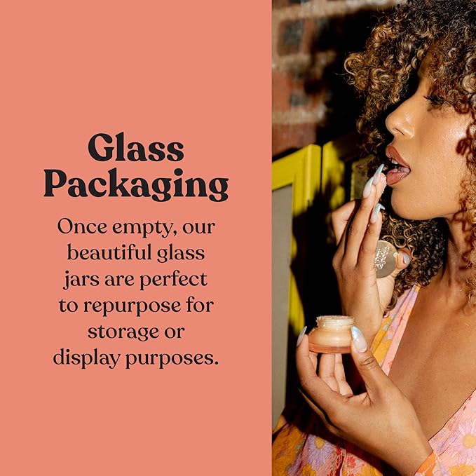 Poppy & Pout Natural Lip Scrub, Moisturizing Sugar Scrub for Dry Lips, Lip Scrubber Exfoliator with Essential Oils Smooths and Hydrates Lips, In Recyclable Glass Jars, Cruelty Free - Cinnamint