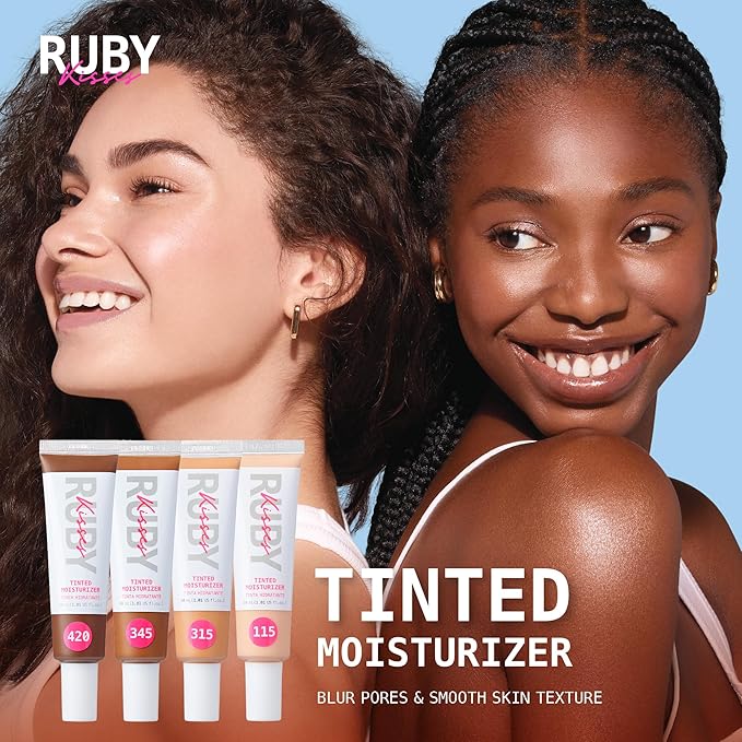 Ruby Kisses Tinted Moisturizer, Hydration, Calm & Revitalize Skin, Skin Perfecting, Blur Pores & Fine Lines, Natural Finish & All-Day Comfort Wear (Classic Tan)