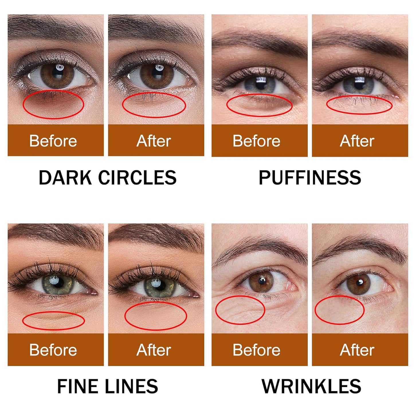 Birthday Gifts for Women,Dark Circles Under Eye Treatment For Puffiness And Bags Under Eyes Wrinkles Dark Circles,Eye Care,Skin Care,Caffeine Eye Serum,Eye Bag Remover Puffy Eyes Treatment Products