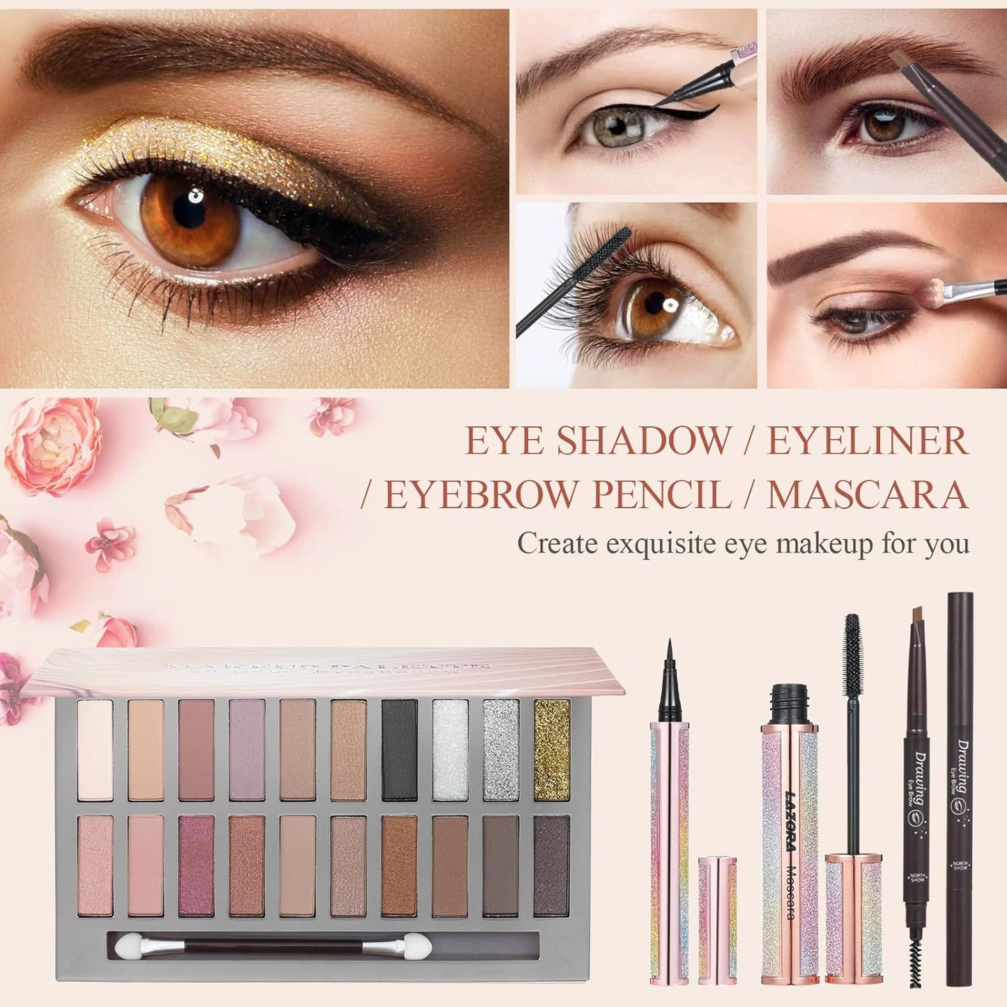 All in One Makeup Kit Makeup Kit for Women Full Kit Makeup Set Multipurpose Bundle Holiday Gift Box Essential Starter Bundle Include Full Makeup Kit for Women (Box2)