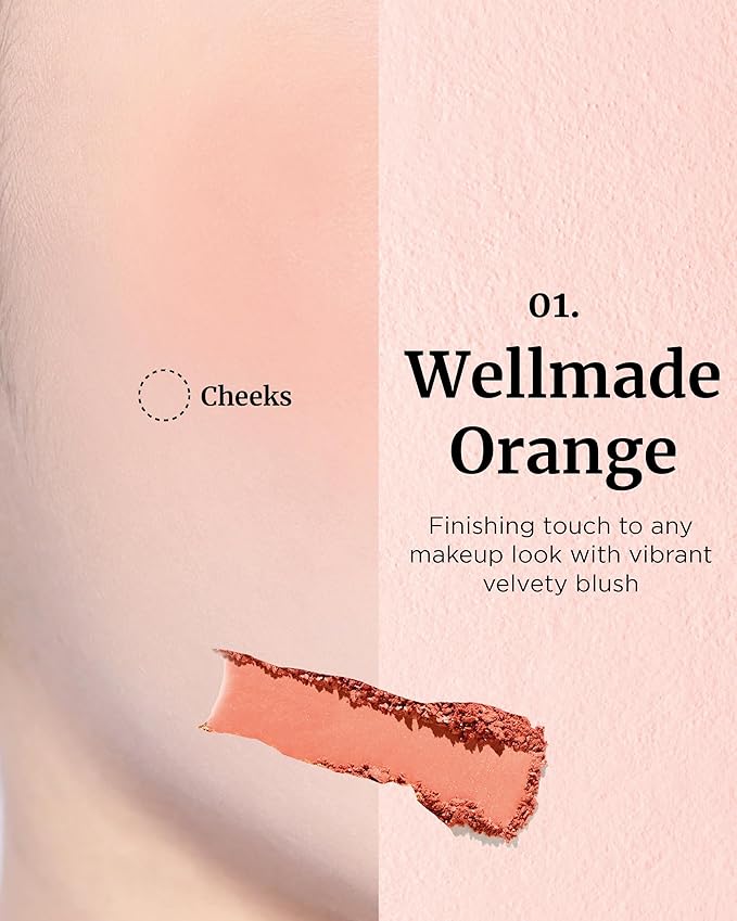 VDL Cheekstain Pastel Blush for Cheeks (Favorite Lavender, 0.2oz) - Lightweight, Velvet Powder Formula - Seamless, Long-Lasting, Natural-Looking Glow | Korean Makeup